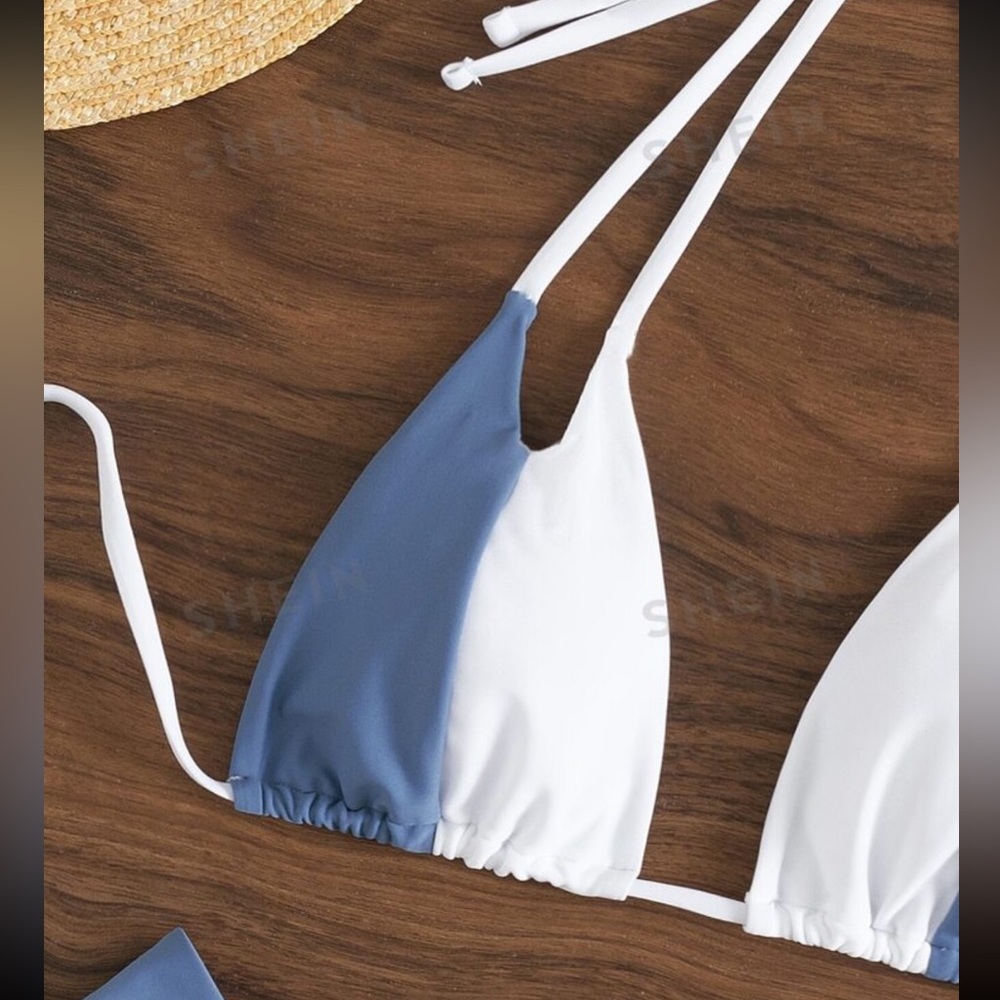 NWT Colorblock Bikini - Picture 3 of 6